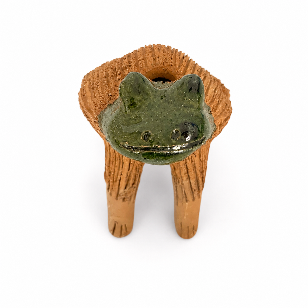 Figura de Rana de Barro Atzompa / Mascota de Chía