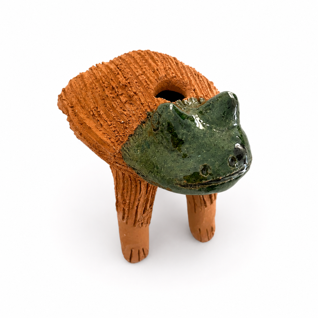 Figura de Rana de Barro Atzompa / Mascota de Chía