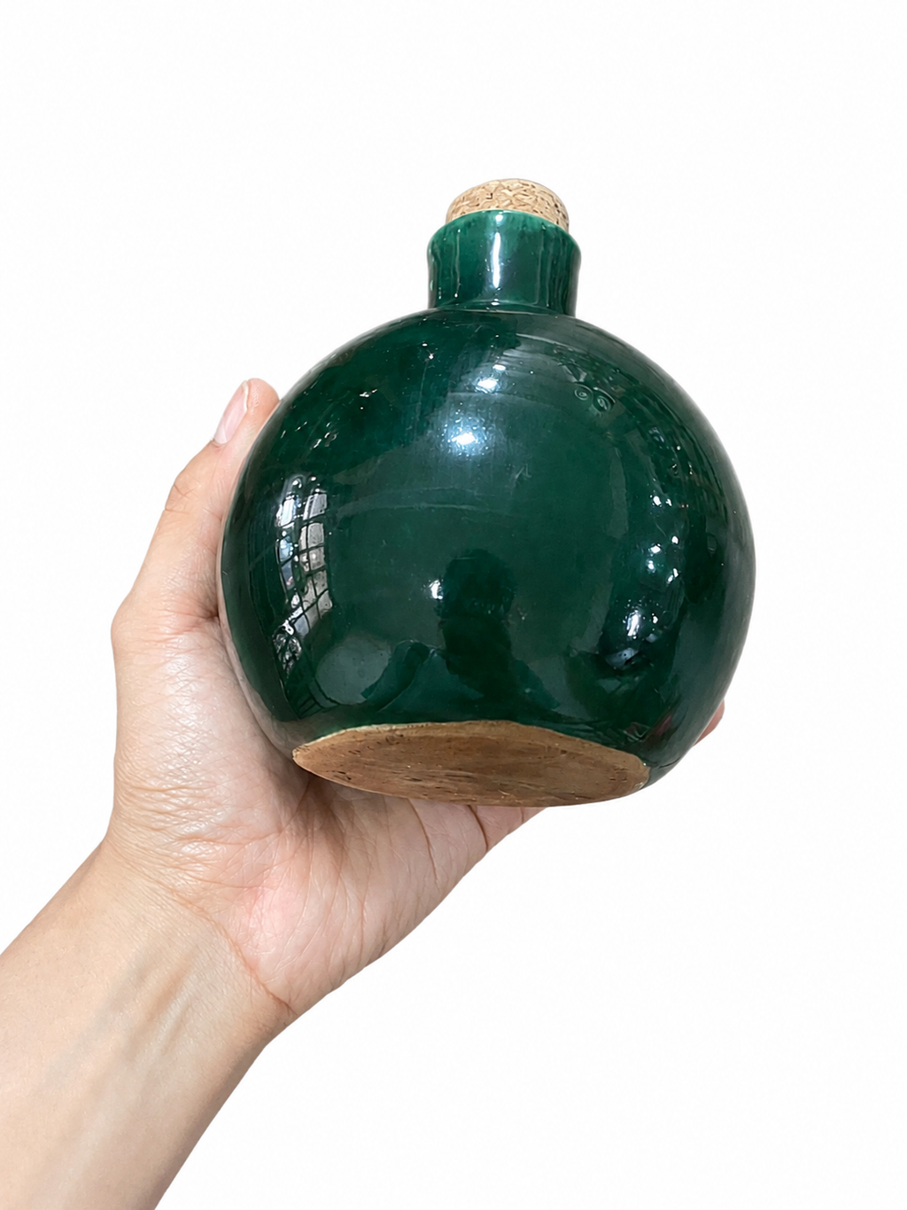 Set Mezcalero de Barro Verde Atzompa | Licorera Artesanal con 3 Vasitos y Plato