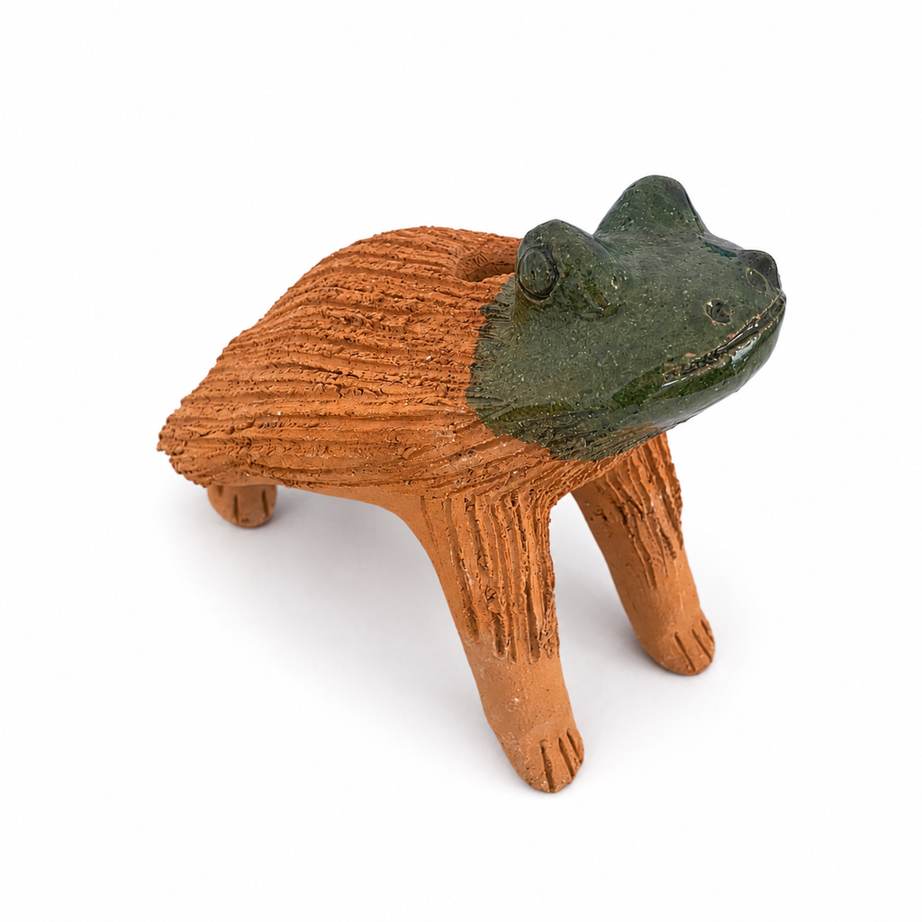 Figura de Rana de Barro Atzompa / Mascota de Chía