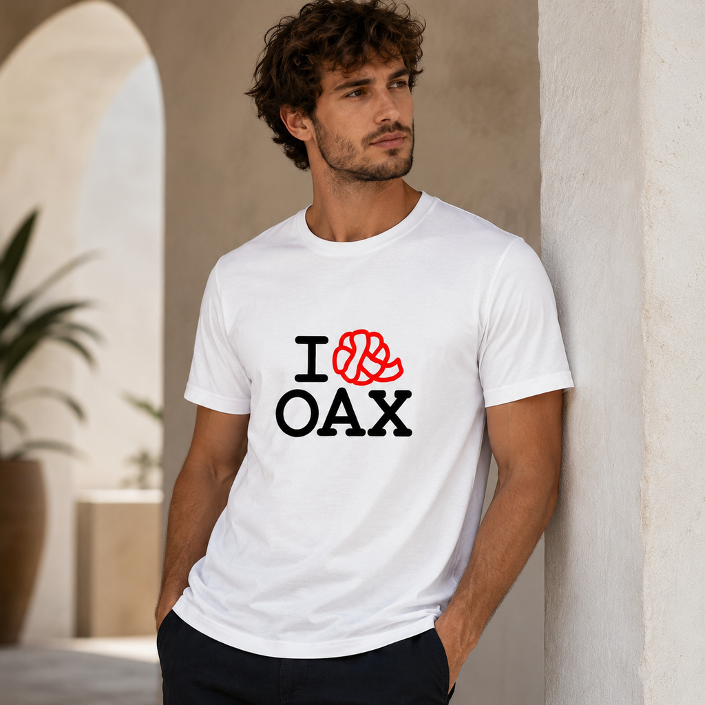 I LOVE OAXACA QUESILLO Playera Blanca Unisex (Envío GRATIS a MX)