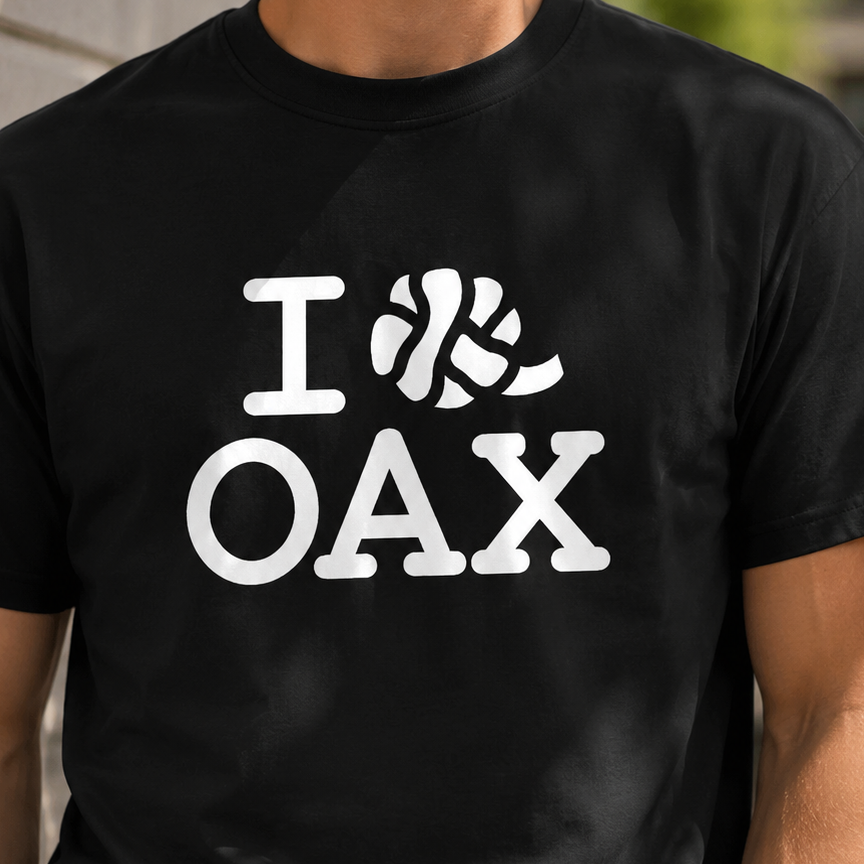 I LOVE OAXACA QUESILLO Playera Blanca Unisex (Envío GRATIS a MX)