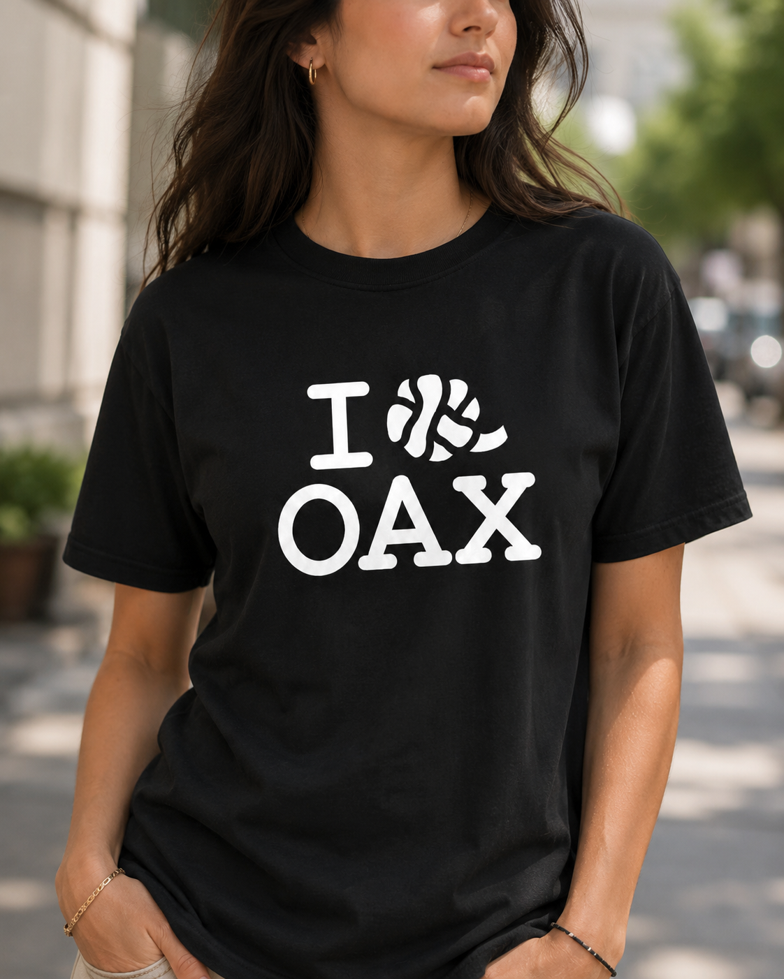 I LOVE OAXACA QUESILLO Playera Blanca Unisex (Envío GRATIS a MX)